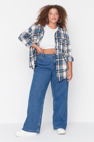 Jeans wide legs - Blu