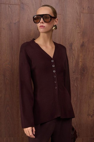 Cardigan - Marrone