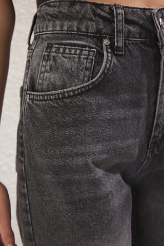 Jean taille haute - Gris