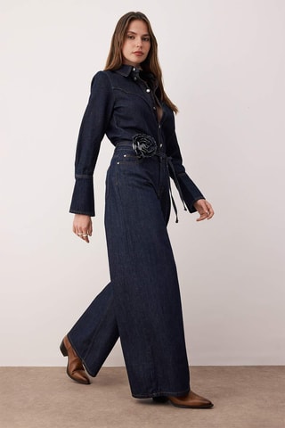 Jean wide legs - Bleu