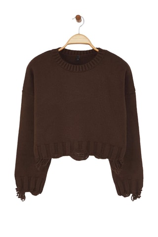 Maglia oversize - Marrone