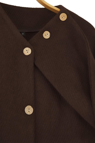 Cappotto oversize scuro - Marrone