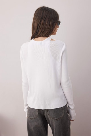 Cardigan e canotta - Bianco