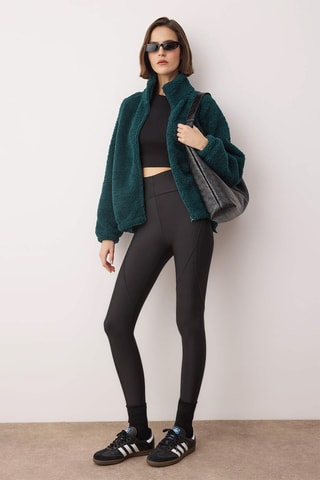 Felpa oversize - Petrolio