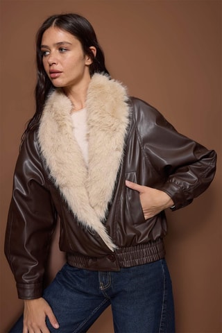 Giacca oversize - Marrone