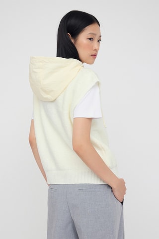 Felpa con cappuccio - Ecrù