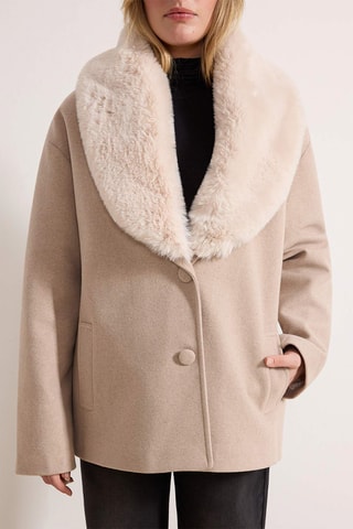 Cappotto regular - Ecrù