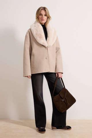 Cappotto regular - Ecrù