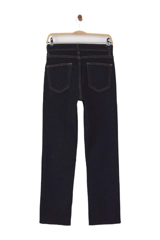 Jeans straight a vita alta - Blu