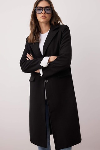 Cappotto regular - Nero