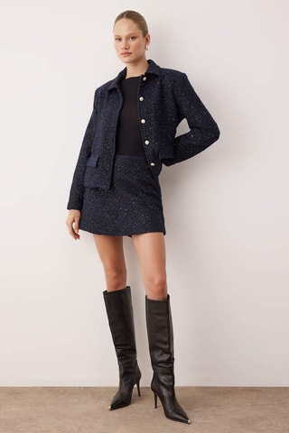 Giacca in tweed - Blu