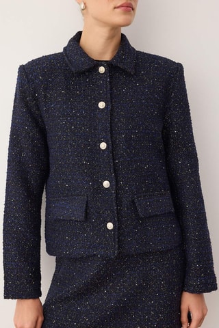 Giacca in tweed - Blu