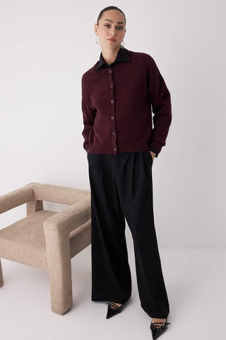 Cardigan oversize - Bordeaux