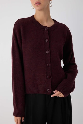 Cardigan oversize - Bordeaux