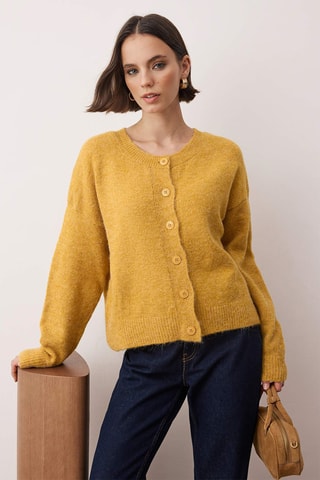 Cardigan oversize - Senape