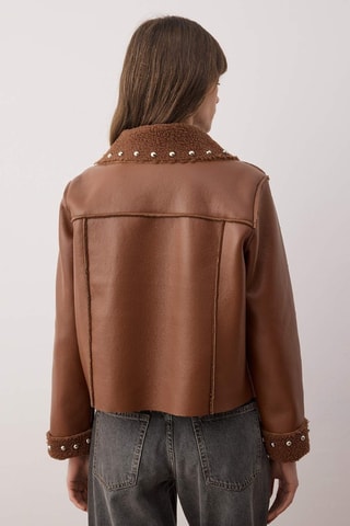 Giubbotto regular - Marrone