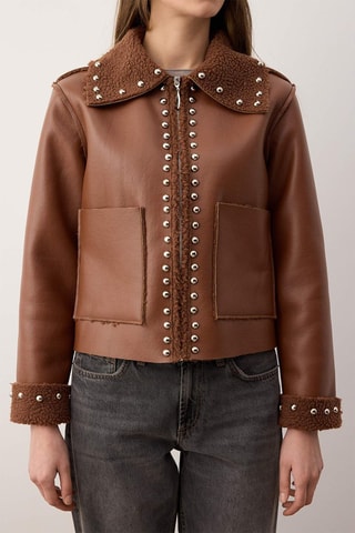 Giubbotto regular - Marrone