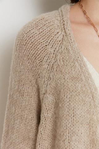 Cardigan lungo oversize - Beige