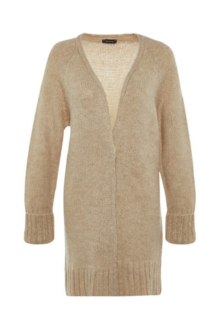 Cardigan lungo oversize - Beige