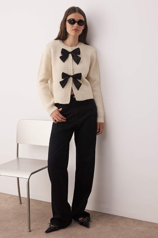 Cardigan - Nero e beige