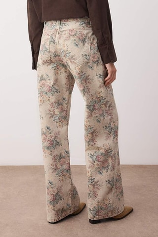 Jeans - Beige, rosa e grigio