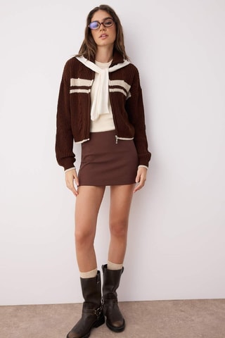 Cardigan - Marrone