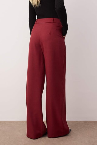 Pantaloni wide legs - Bordeaux