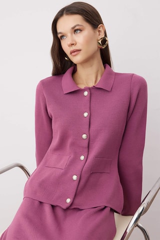 Cardigan e gonna - Bordeaux