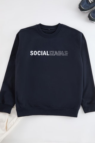 Felpa - Bianco e blu