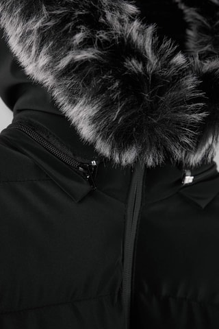 Piumino con cappuccio - Nero