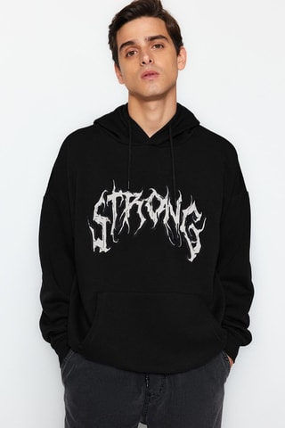 Felpa oversize - Nero