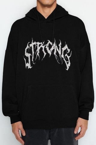 Felpa oversize - Nero