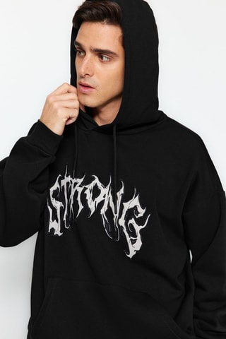 Felpa oversize - Nero