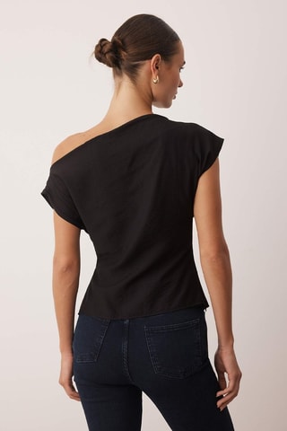 Top asimmetrico - Nero