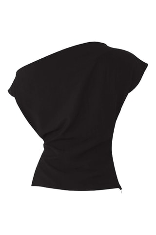 Top asimmetrico - Nero