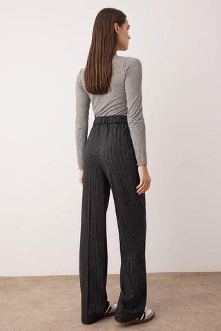 Pantaloni a vita alta - Grigio