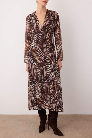 Abito midi - Marrone