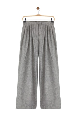 Pantalon palazzo - Gris