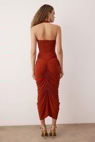 Abito a tubino - Cammello