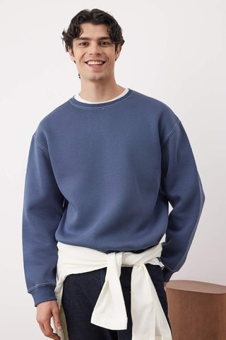 Felpa oversize - Blu