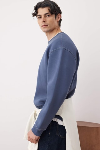 Felpa oversize - Blu