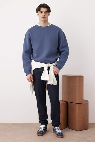 Felpa oversize - Blu