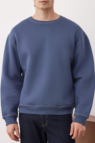 Felpa oversize - Blu