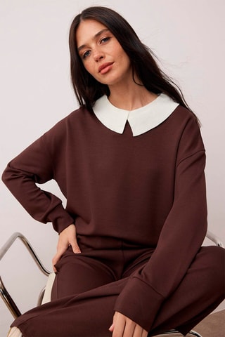 Felpa e pantaloni - Marrone