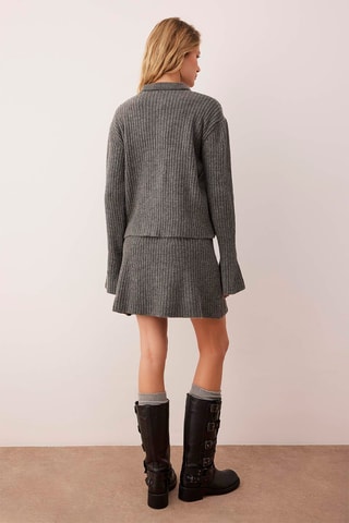 Cardigan e gonna a campana - Antracite