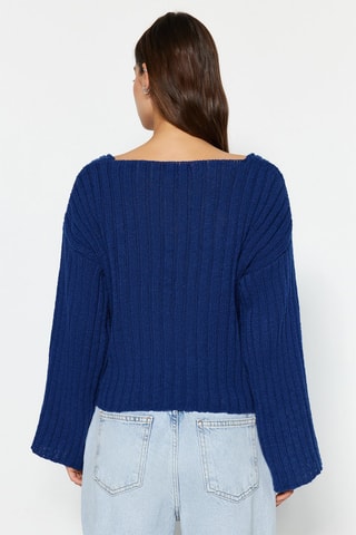 Pull en laine - Bleu