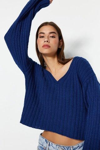 Pull en laine - Bleu