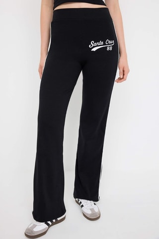 Crop top bustier e pantaloni - Nero