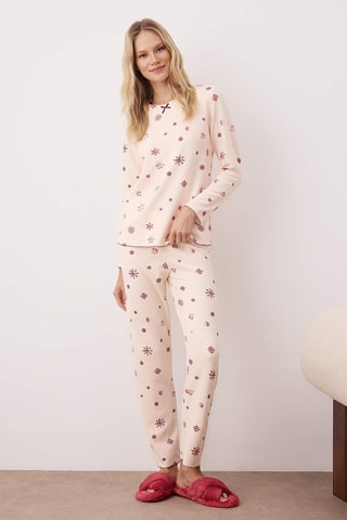 Pigiama - Beige e rosa