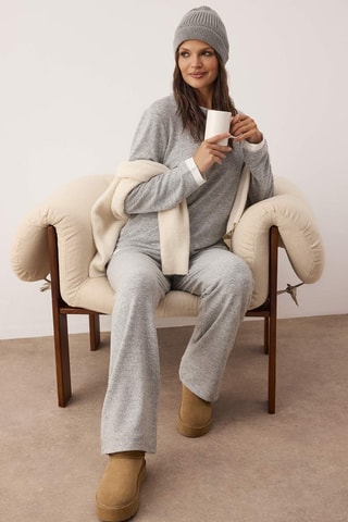 Pigiama - Bianco e grigio